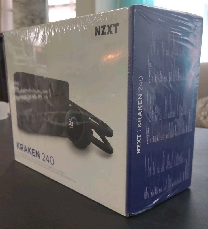 NZXT Kraken 240mm AIO CPU Liquid Cooler – Customizable 1.54″” Square LCD