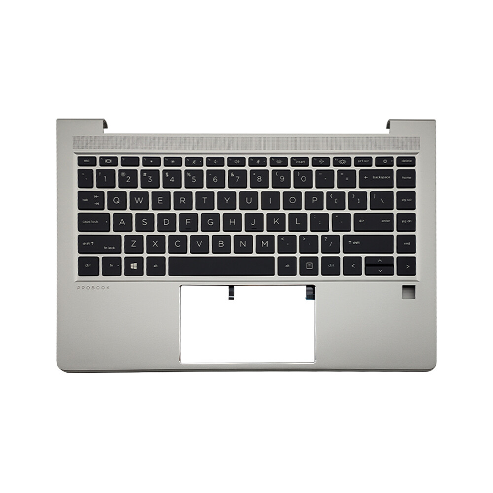 For HP Probook 440 445 G9 Palmrest Backlit Keyboard N01287-001 Silver Upper Case