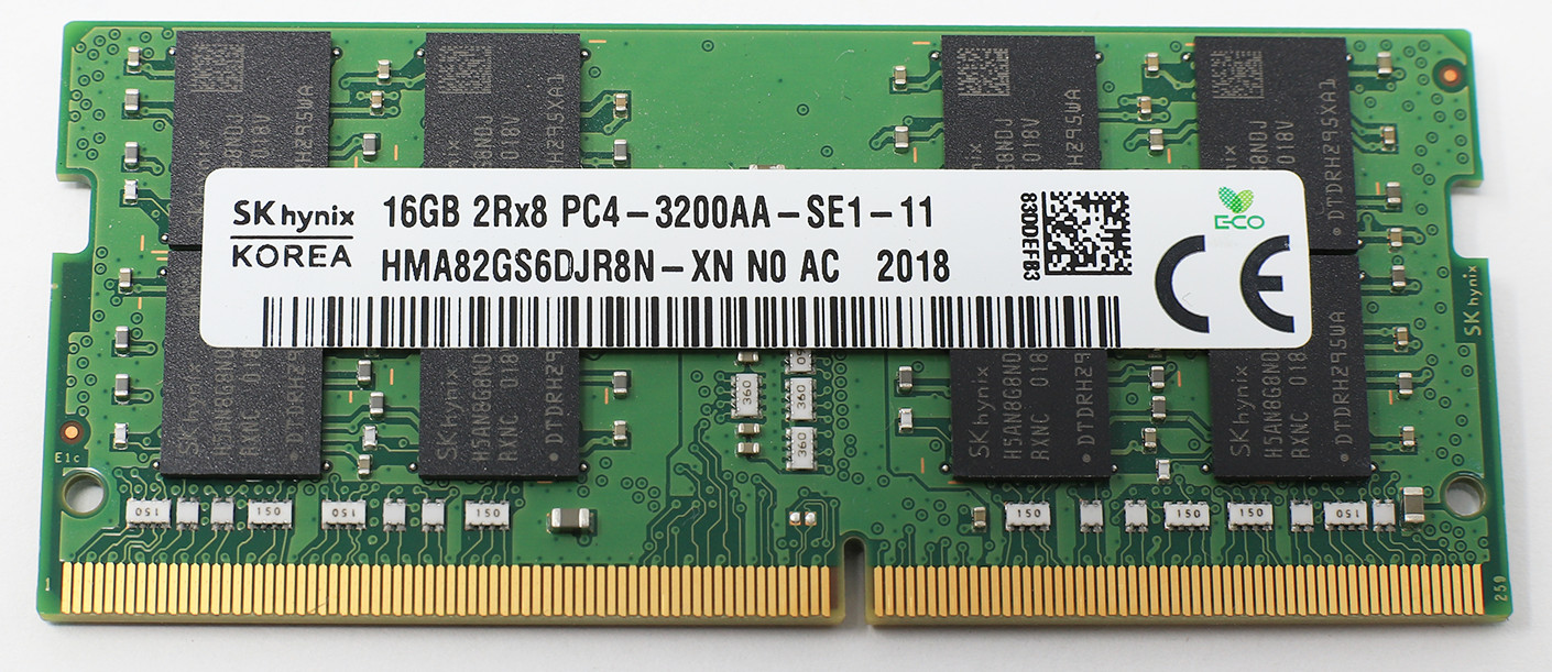 SK Hynix 16GB 2Rx8 PC4 3200AA SODIMM Laptop Memory HMA82GS6DJR8N
