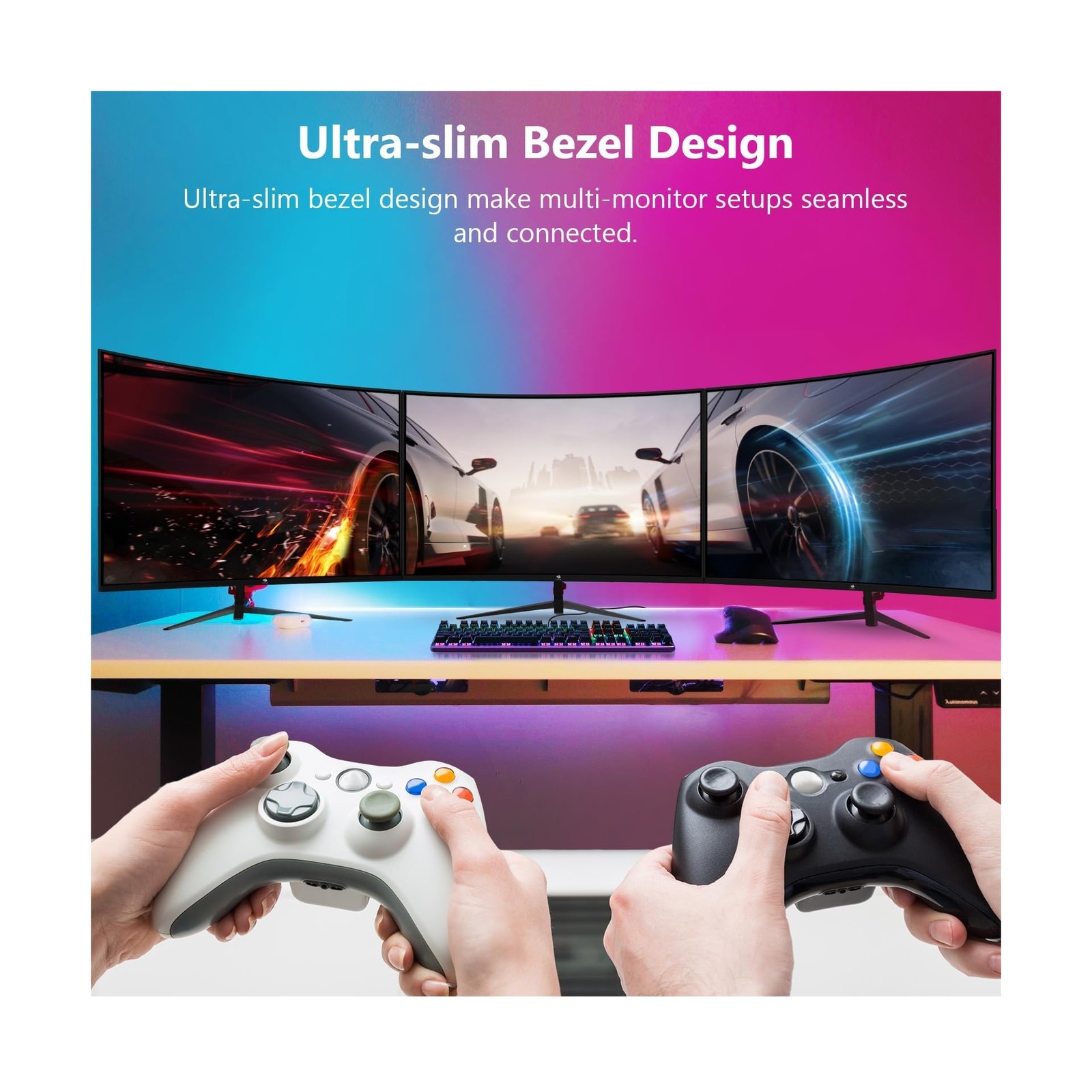 Z-Edge UG24 24-inch Curved Gaming Monitor 180Hz Refresh Rate, 1ms MPRT, FHD 1…