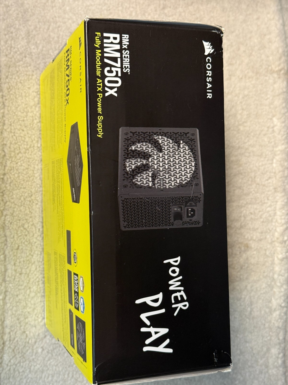 CORSAIR RM750x RMx Series 750W Fully Modular ATX Power Supply Open Box