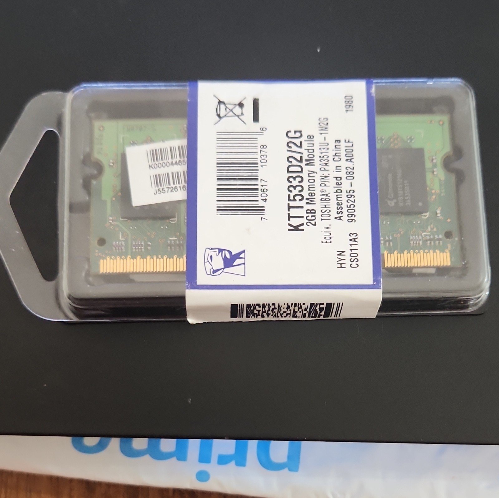 Kingston 2GB DDR2-533 PC2-4200 200-Pin SO-DIMM Non-ECC RAM KTT533D2/2G
