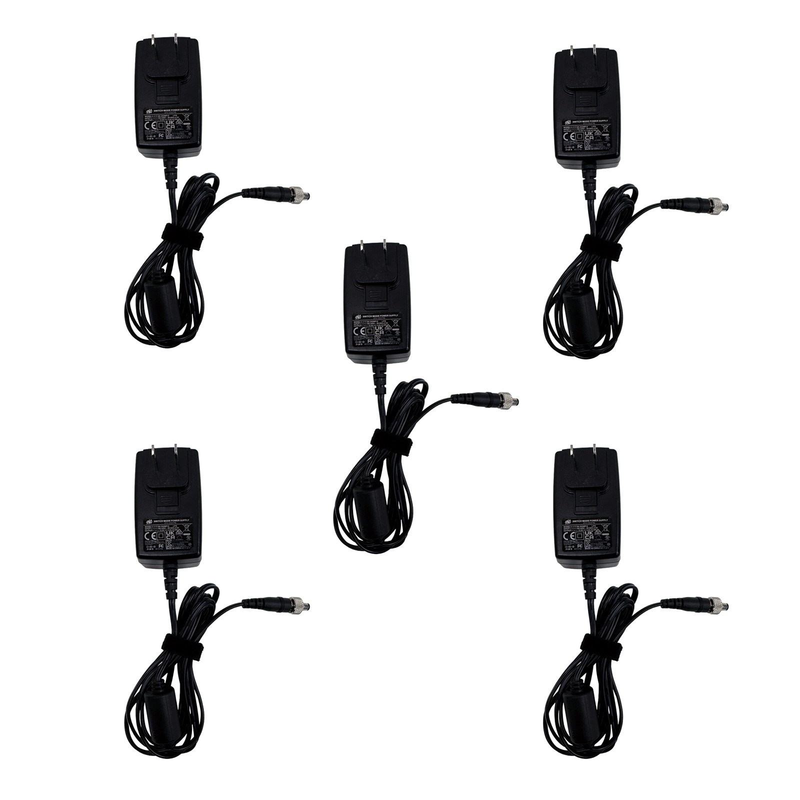 LOT of 5 Switch-Mode Power Supply 12v (Model 6A-242WP12) 100-240v w/Screw Lock