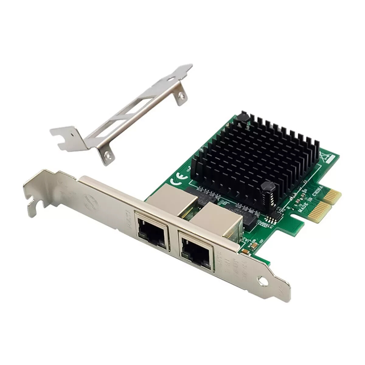 For Intel 82571 controller 1.25G NIC Network Card Dual RJ-45 Port PCIe X1