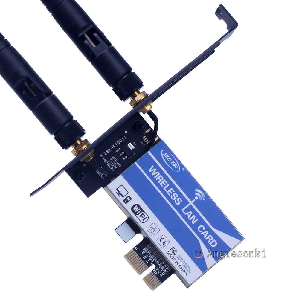 Intel Wireless Lan PCI-E 1X 8X 2.4/5GHz Dual Band Card PC Wifi Adapter 300Mbs