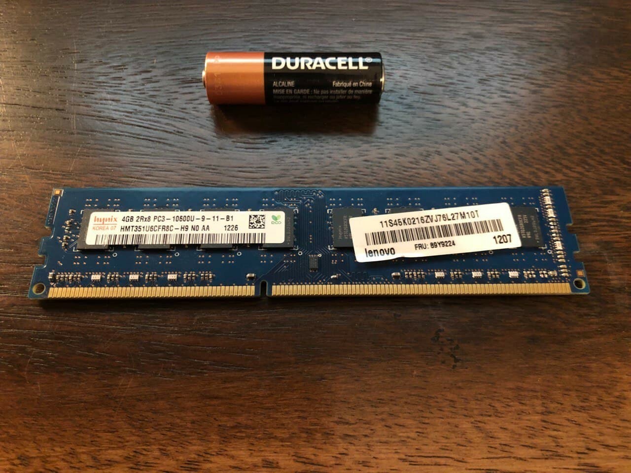 4GB SK Hynix HMT351U6EFR8C-PB 2Rx8 PC3-12800U-11-12-B1 DDR3 Desktop RAM