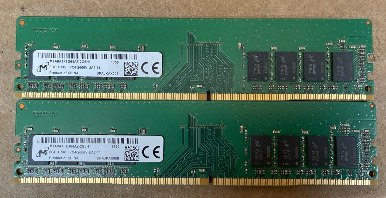 Micron MTA8ATF1G64AZ-2G6H1 16GB (2x8GB) PC4-2666V-UA2 RAM DDR4 2666MHz