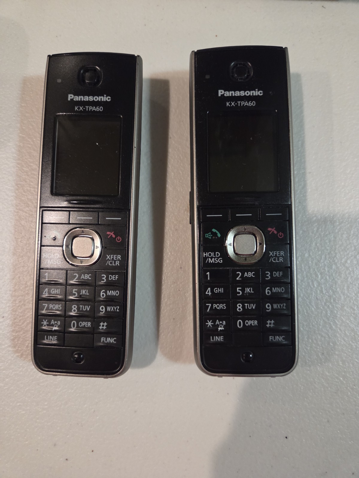 Panasonic Phones (2) KX TPA60 Cordless Handsets With KX-TGP600 SIP Base Unit