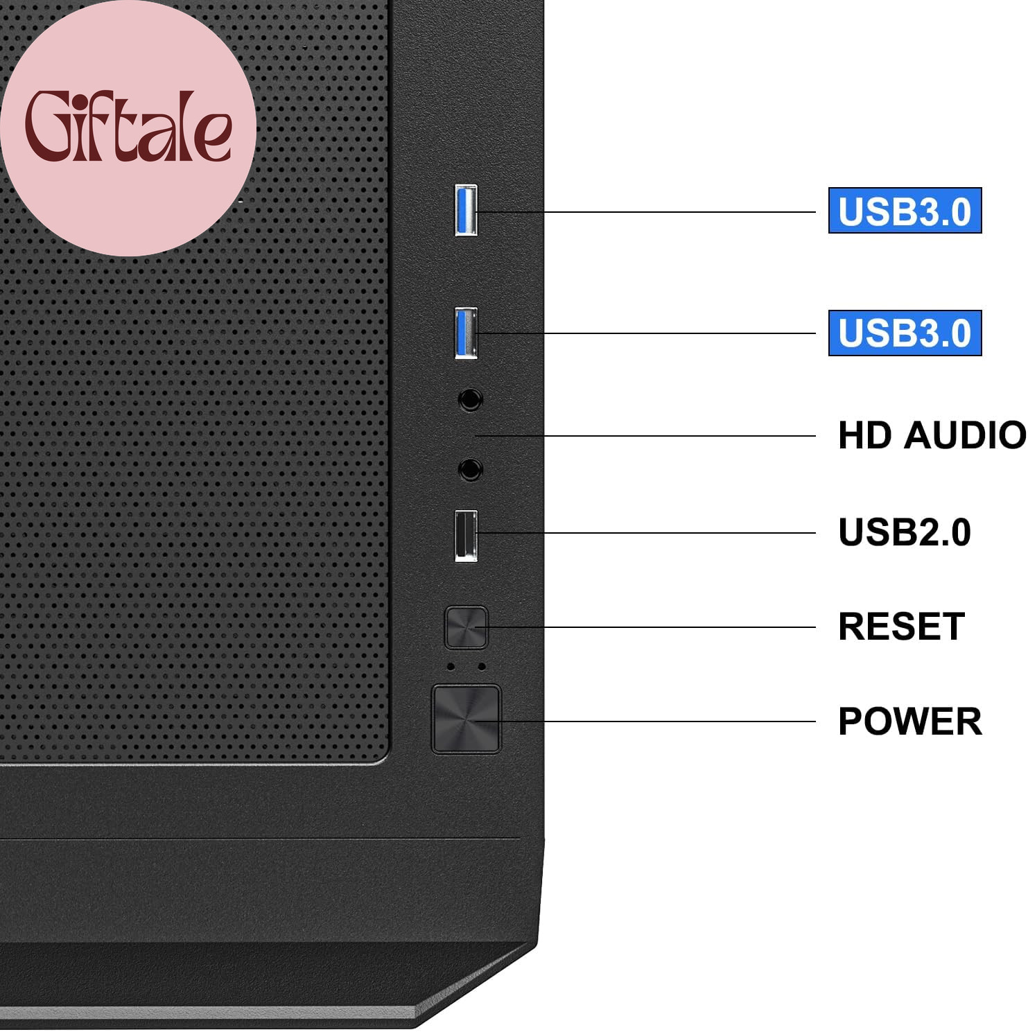 Classico Max Storage Master E-ATX Computer Case with 4X120Mm Black Fan, 10 X3.5