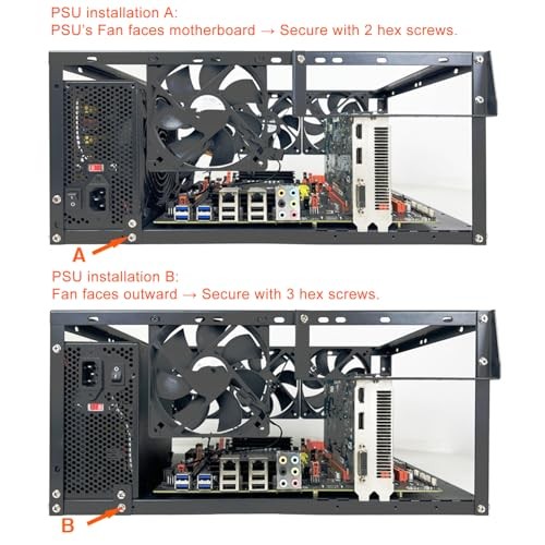 PC Test Bench,Open Air PC Case,Open Frame Computer Chassis, DIY Stackable