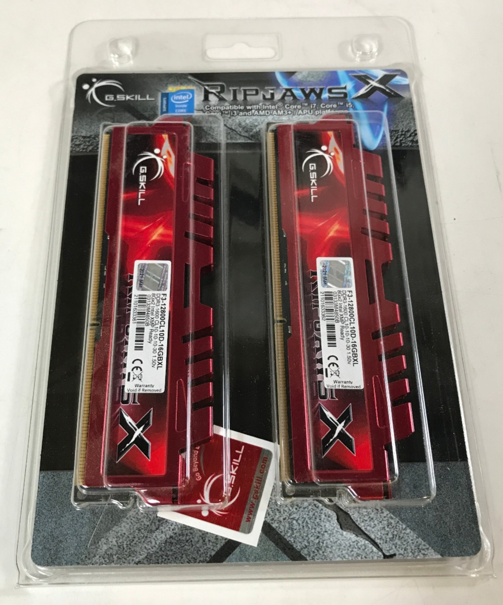 G.SKILL Ripjaws X Series (2 x 8GB) Desktop Memory F3-12800CL10D-16GBXL16GB