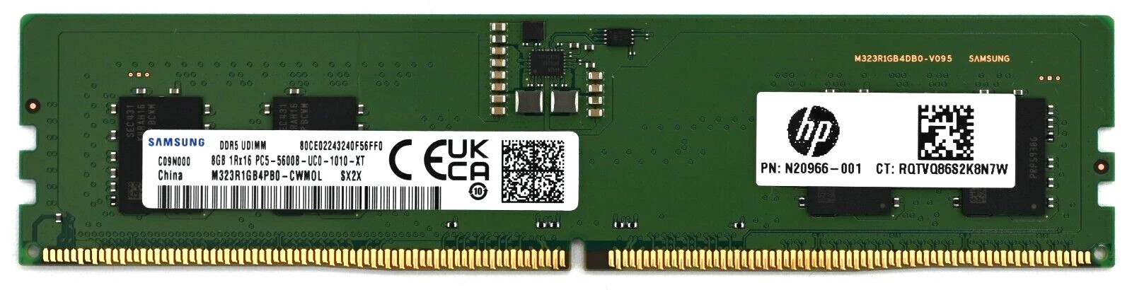 Samsung 8GB DDR5 5600 MHz 288-Pin Desktop RAM UDIMM – M323R1GB4PB0-CWM