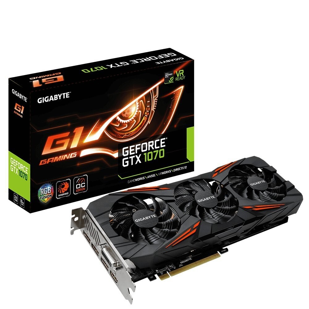 Gigabyte GeForce GTX 1070 G1 REV1.0 Graphics Card (GV-N1070G1 GAMING-8GD)