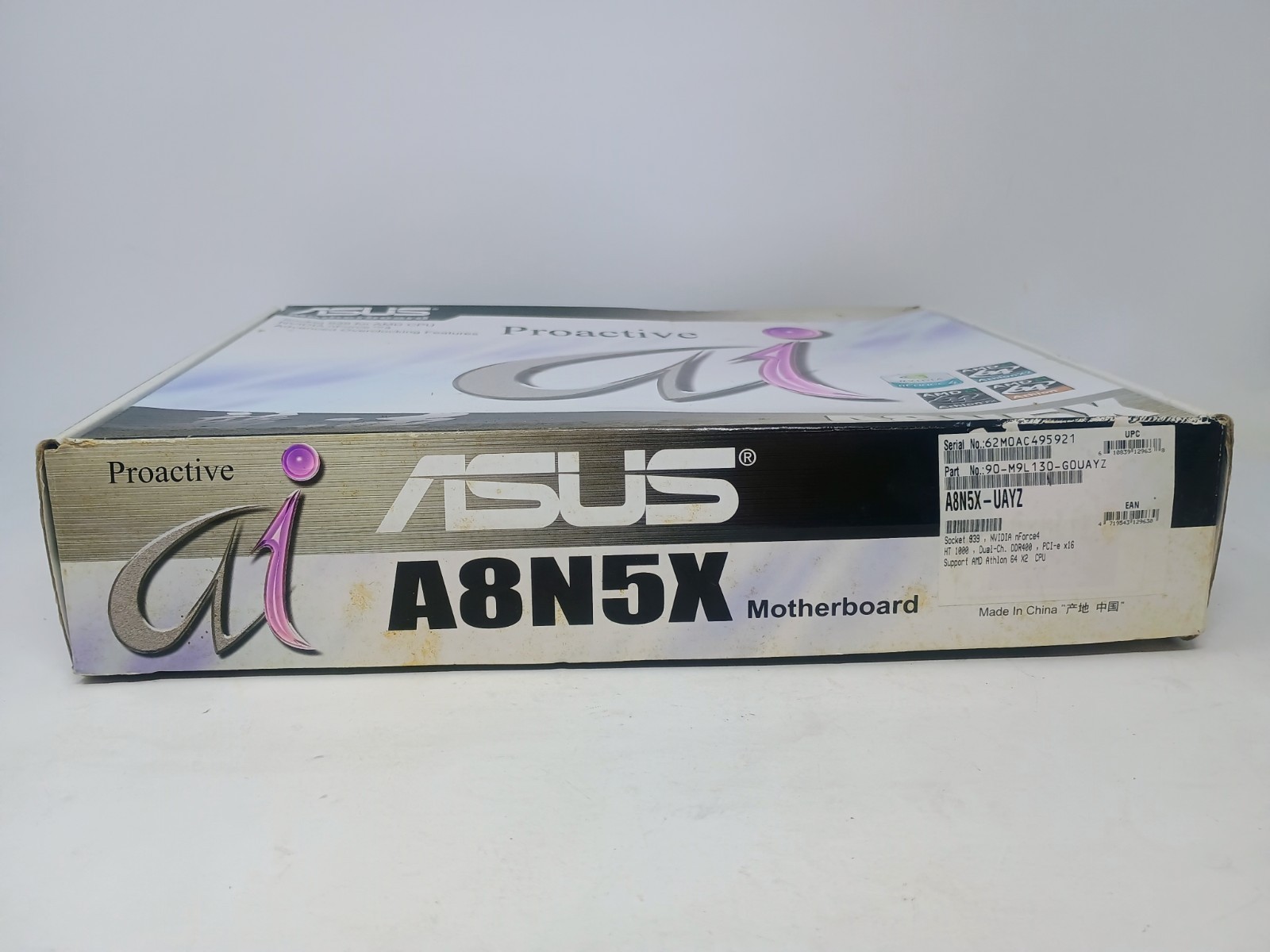 ASUS A8N5X Socket 939 AMD Motherboard Proactive AI NVIDIA nForce 4 Open Box