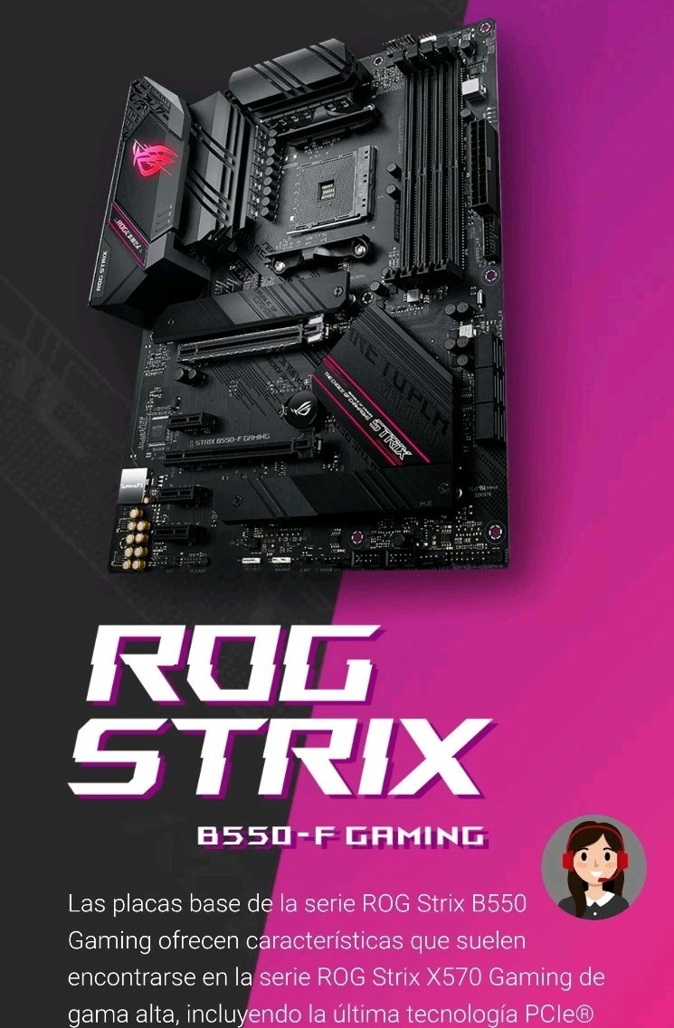 ASUS ROG STRIX B550-F GAMING ATX Motherboard AMD AM4 DDR4 Multi-GPU Support