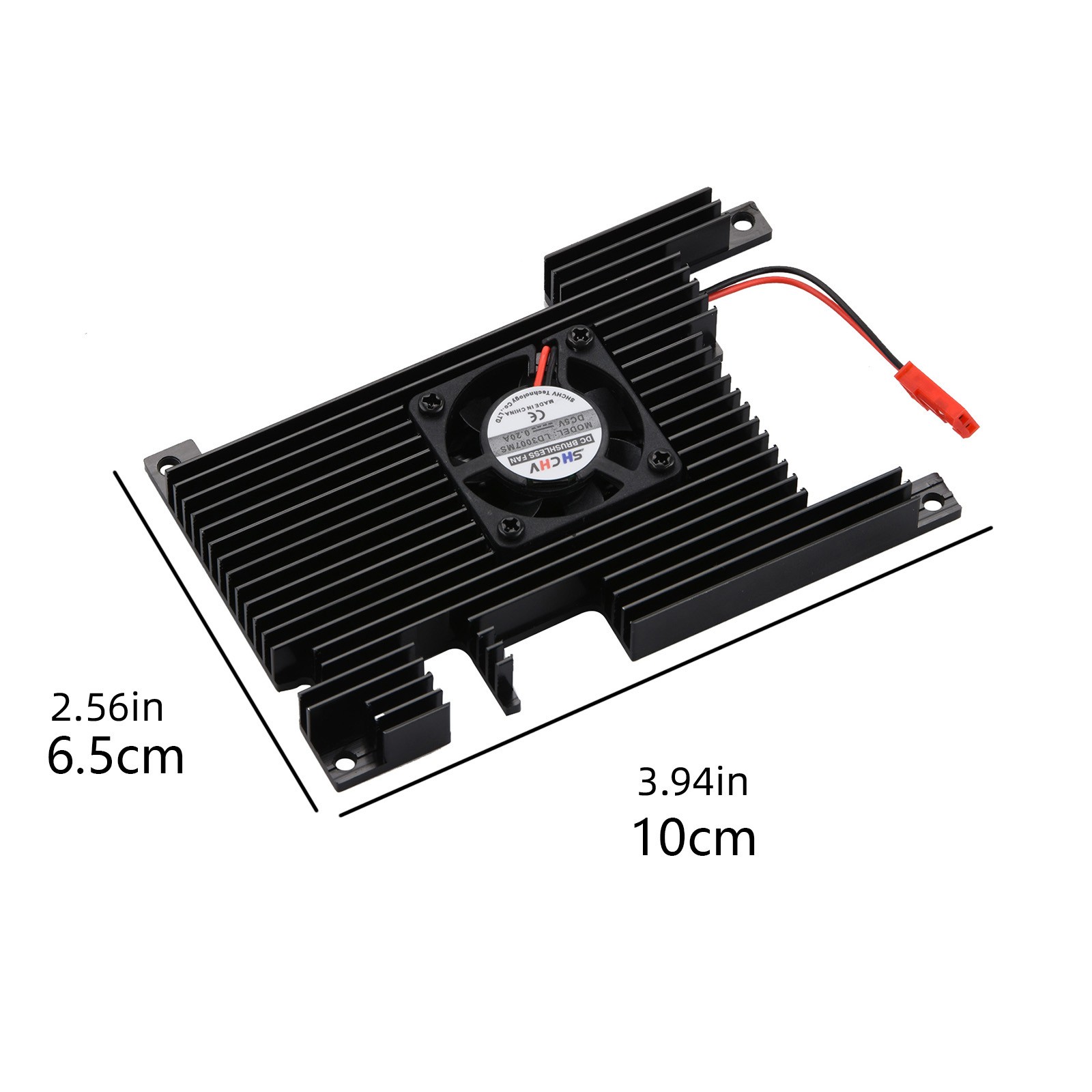 Metal Case Shell w/ Fan Active Passive Cooling Radiator&Heatsink for Orange Pi 5