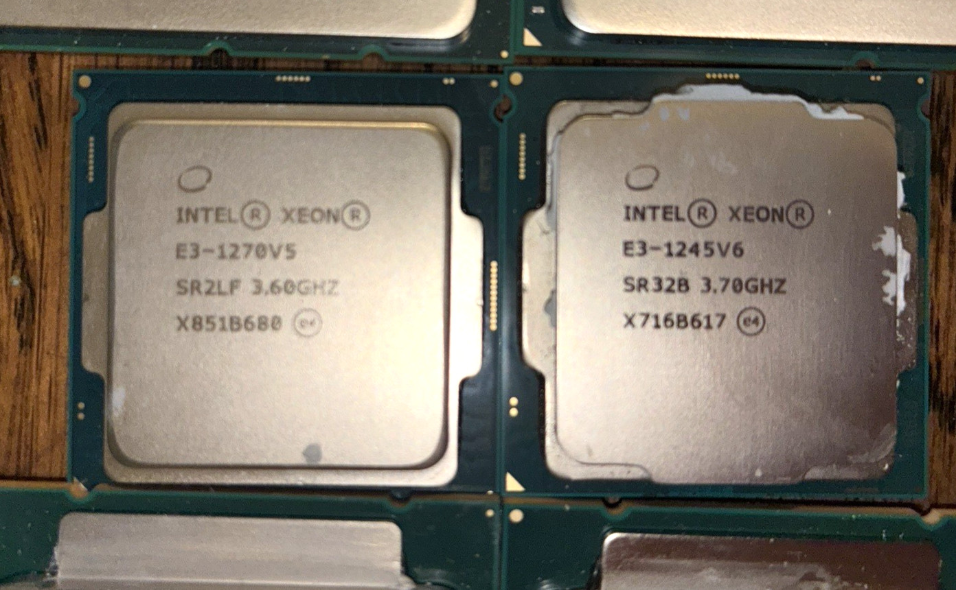 Intel Xeon Processor Mix CPU E3-1245v6 E5-2640v4 Silver 4210 + More Lot of 23