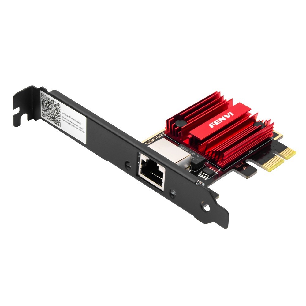 RJ45 Network Adapter Bracket 2.5GBps Desktop Gigabit Ethernet LAN PCI-e X1 Card