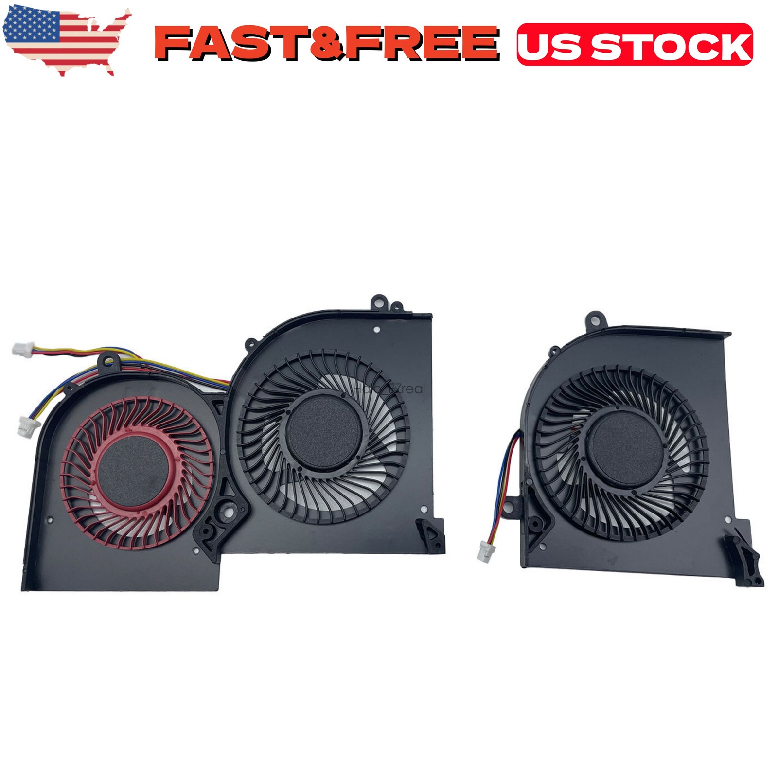 GPU & CPU Fan Fit For MSI GS65 Stealth 8SE 8SF 8SG Thin 8RE 8RF GS65VR MS-16Q2