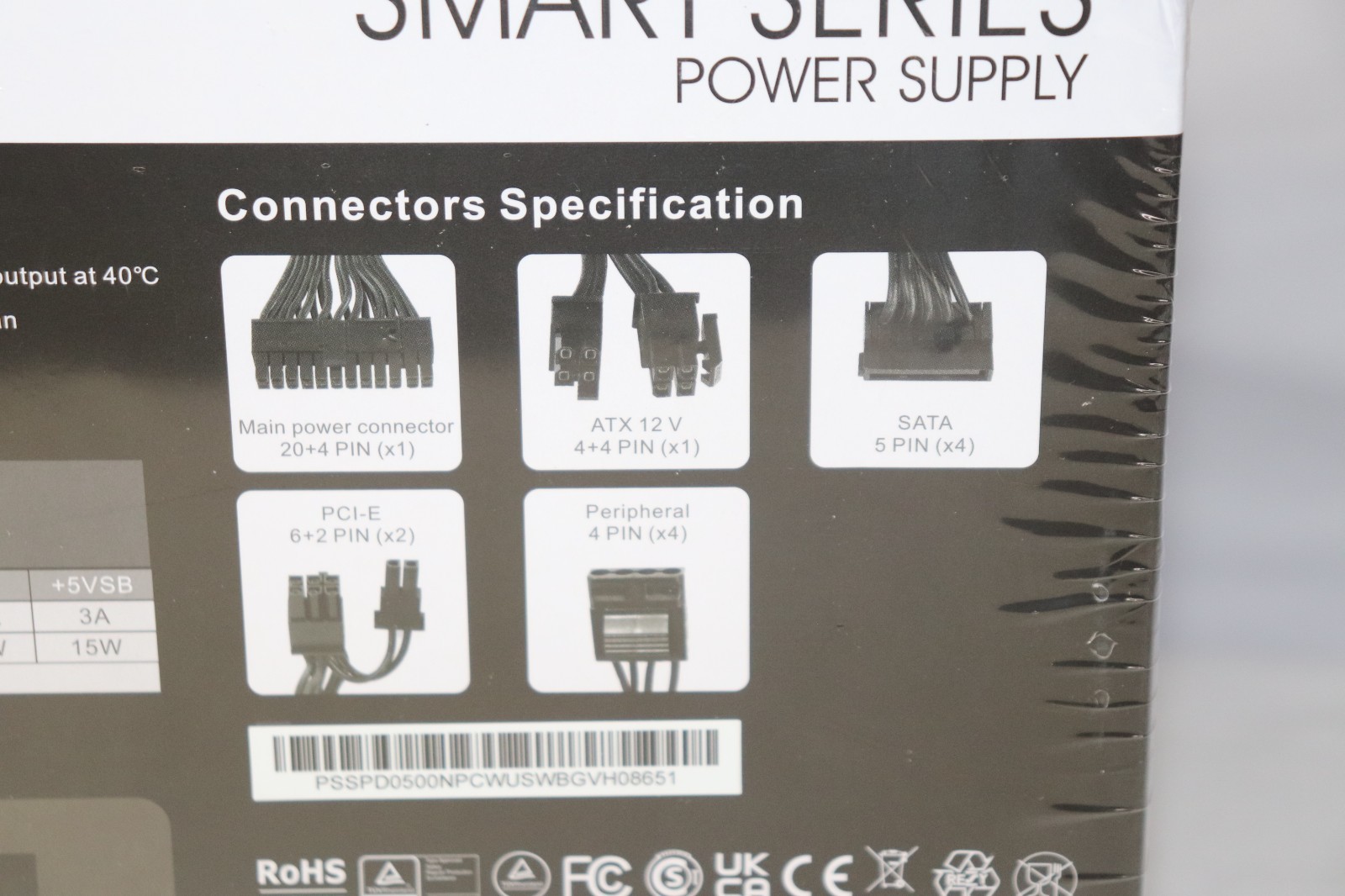 Thermaltake Smart 500W 80 PLUS Certified ATX Non-Modular Power Supply PC PSU NEW