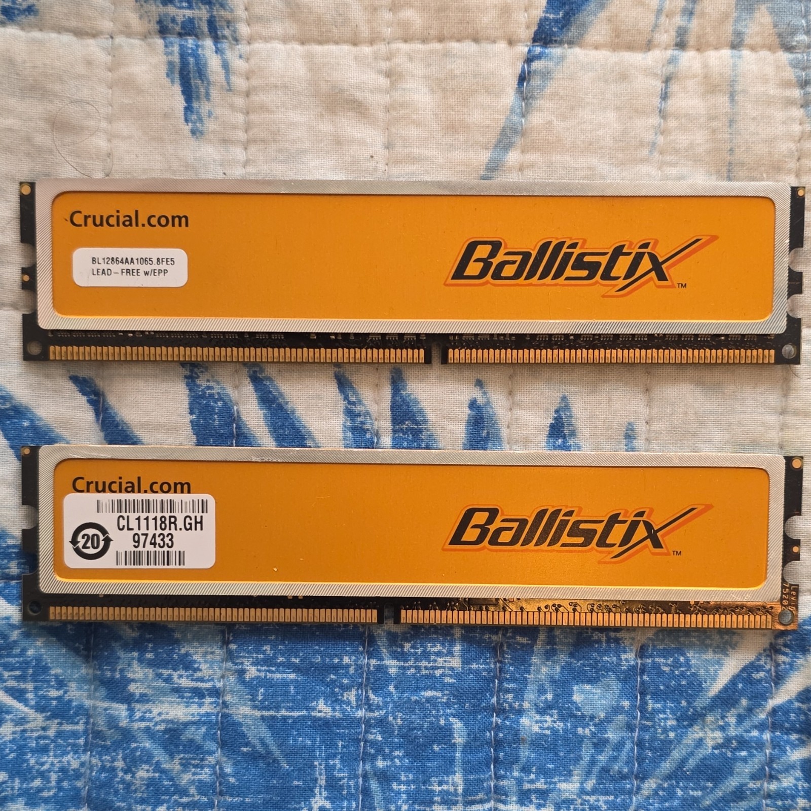 Crucial Ballistix 2x1GB DDR2 1066 (PC2 8500) Desktop Memory Model BL12864AA1065