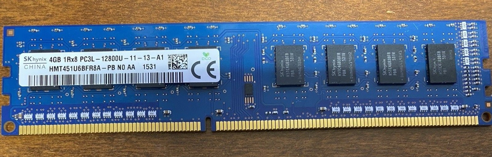 SK Hynix 4GB DDR3L 1600MHz Desktop RAM Memory Module (HMT451U6BFR8A‑PB)