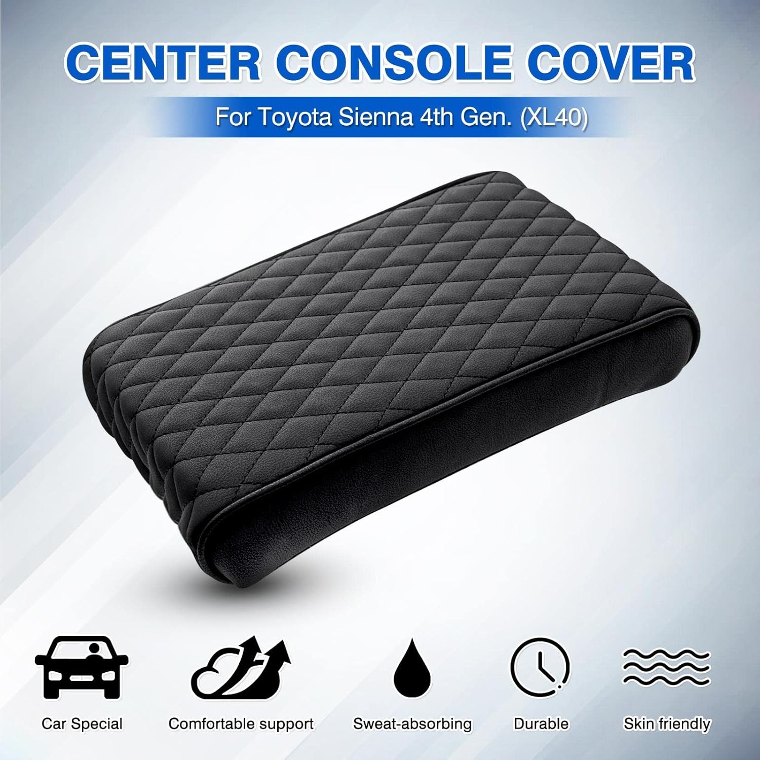 Autorder Center Console Cover for Toyota Sienna 2021-2024 2021-2025