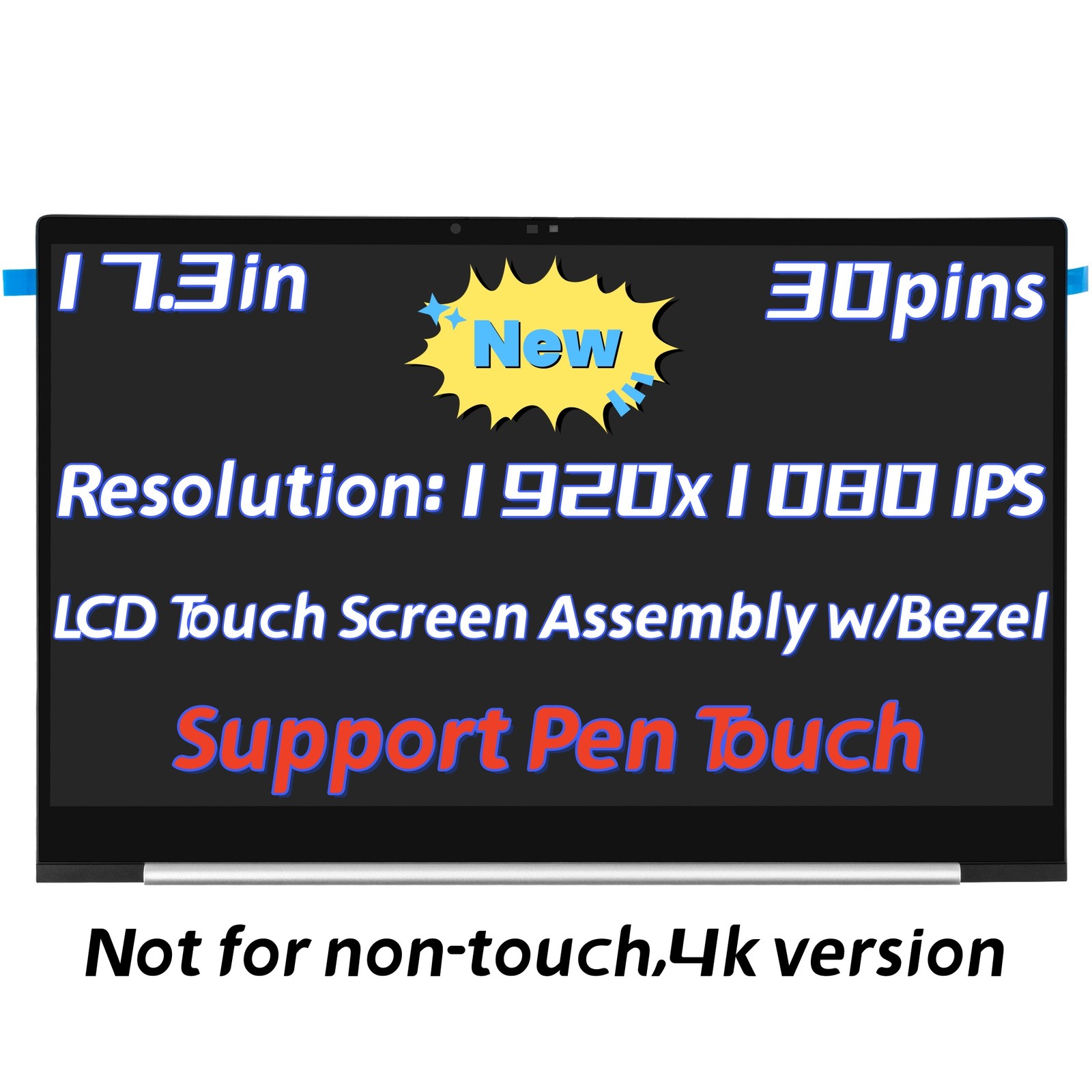 N42848-001 New HP Envy 17-CW0023DX LCD LED Display Touch Screen Assembly w/Bezel