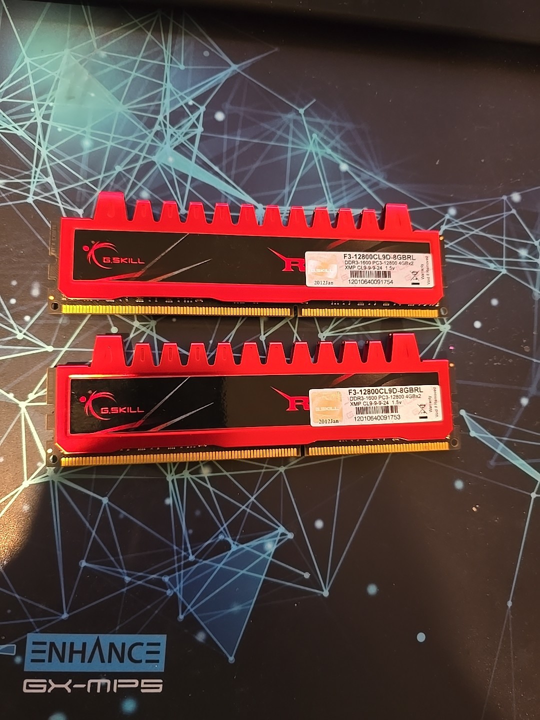 G.Skill PC3-12800 (DDR3-1600) 2GB DIMM 1600 MHz PC3-12800 DDR3 SDRAM Memory…