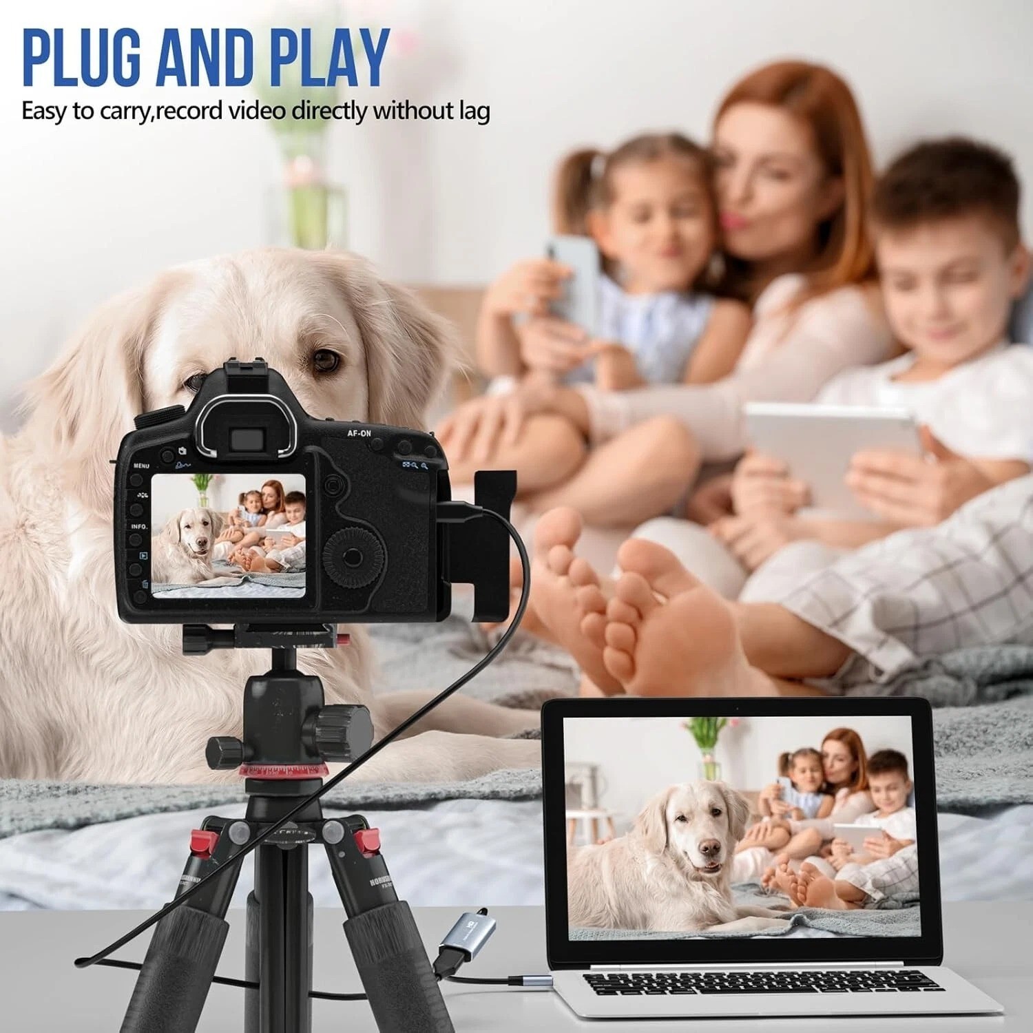Audio/Video Capture Card, USB3.0 HDMI to USB C, 4K1080p60fps Video/Audio Capture