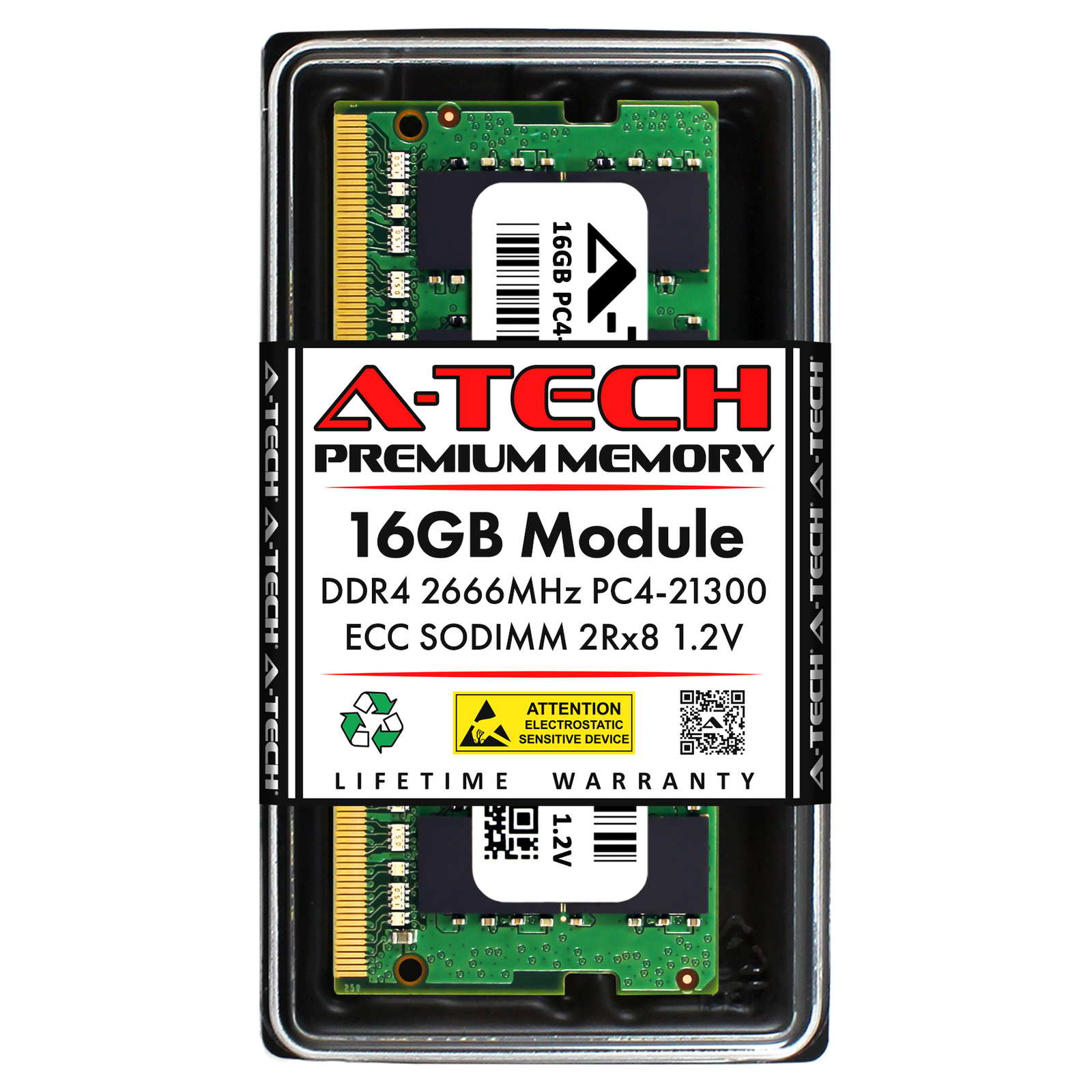 16GB DDR4 2666MHz ECC SODIMM Hynix HMA82GS7CJR8N-VK Equivalent Server Memory RAM