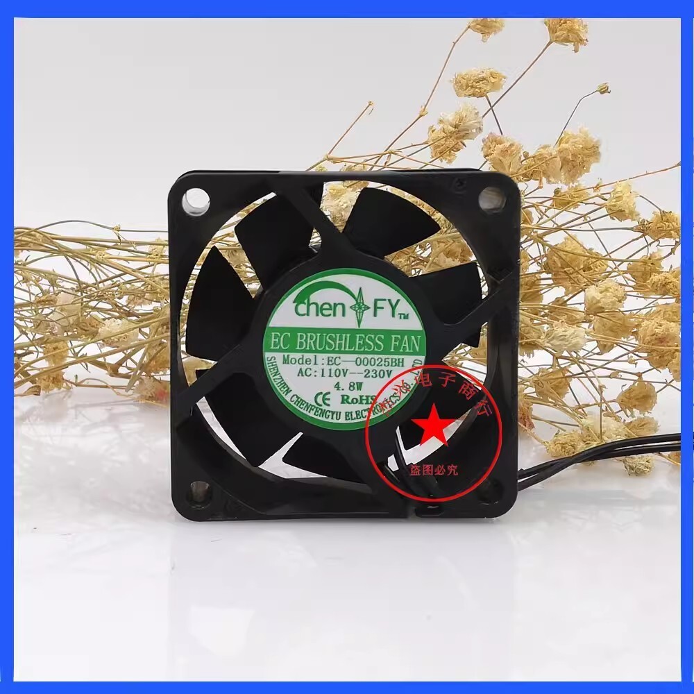 1PCS EC–00025BH 6025 AC110V-230V 4.8W 6CM Cooling Fan