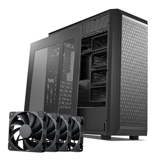 Storage Master ATX NAS Computer Case Mid Tower with 4x120mm Black Classico