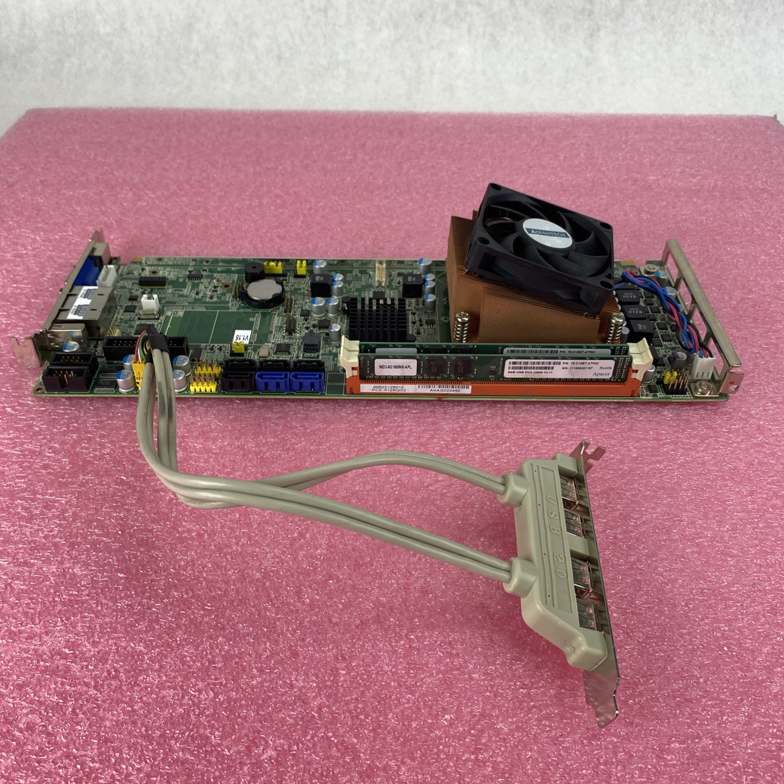 Advantech PCE-5126 Motherboard Intel Core i7-2600 3.4GHz 16GB RAM