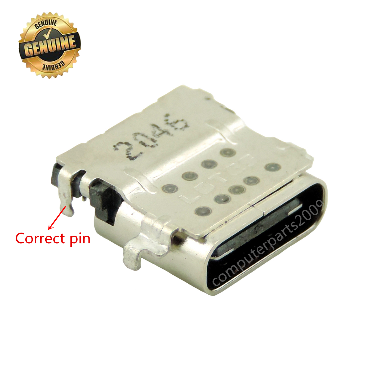 Type-C USB jack USB-C Charging Port For Dell Inspiron 14 7420 P161G001 2-in-1