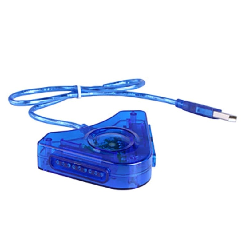 USB Game Controller Adapter Dual Port Controllers to PC USB Adaptor for PS1/for