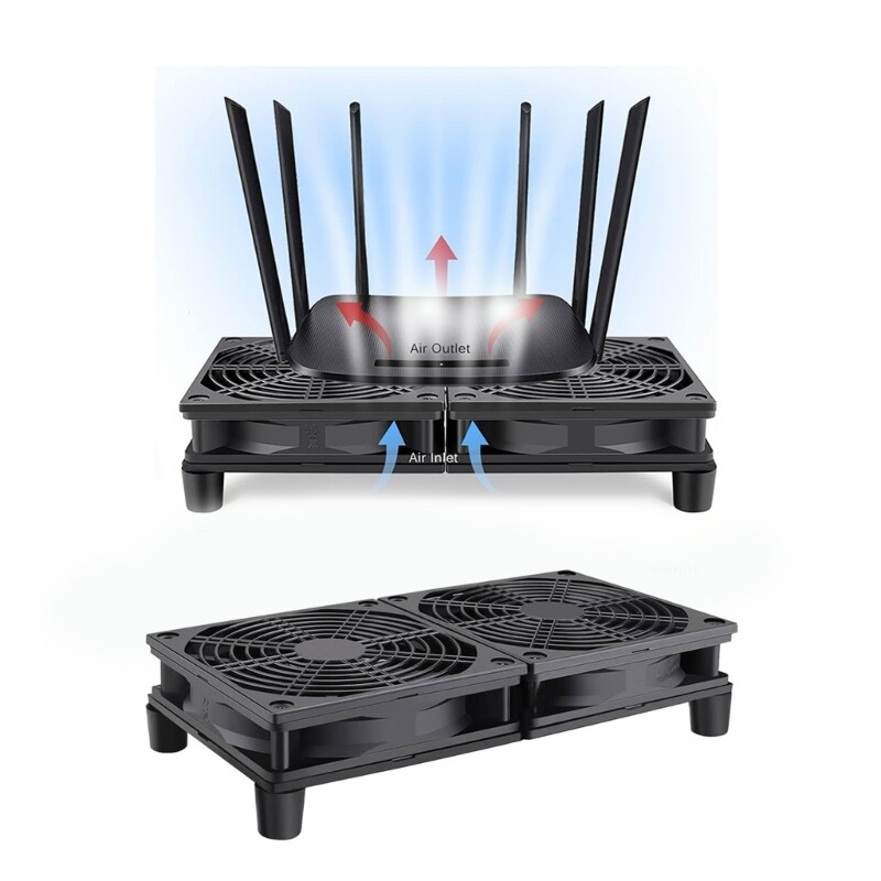 High Speed USB Fans PC Chassis Temperature Control Fan 2400RPM 2 Fans Efficient