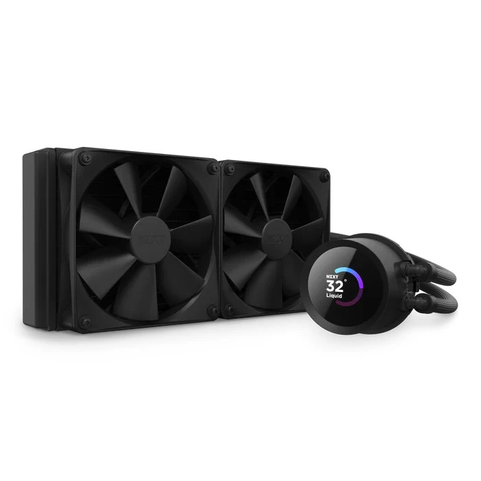 NZXT Kraken 240 2x120mm AIO Liquid CPU Cooler in Matte Black. Tested and working