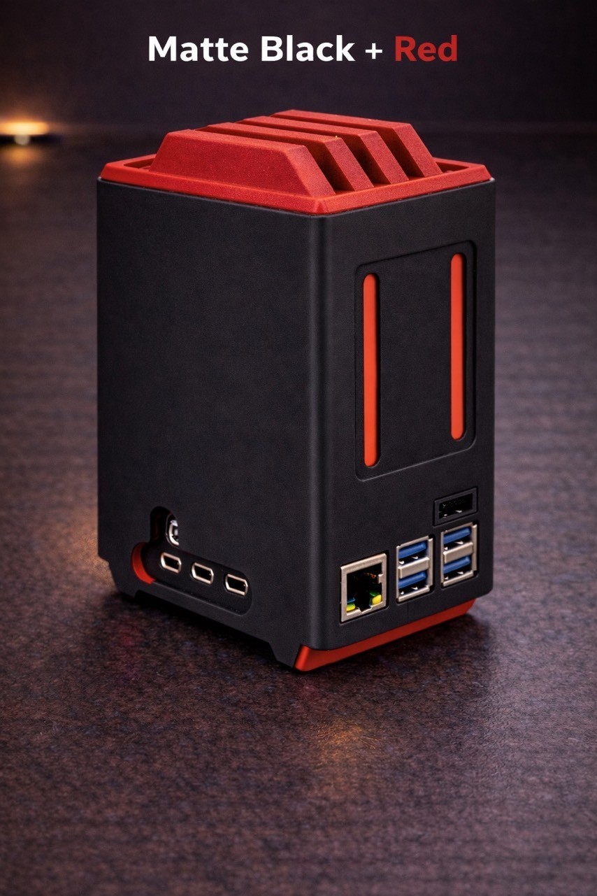 Raspberry pie 5 NAS enclosure case.