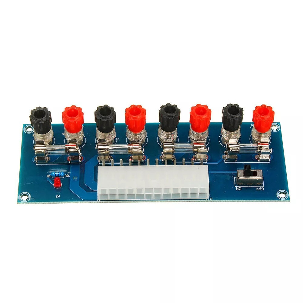 1×24 Pins ATX Benchtop Board Computer PC Power Supply Breakout Adapter Module