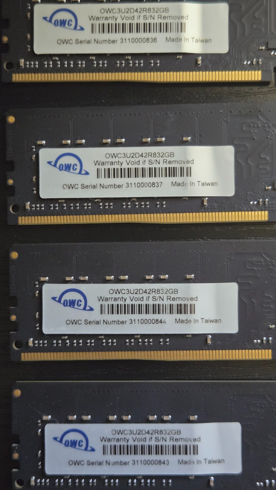 OWC 128GB DDR4 UDIMM RAM Memory Upgrade Kit (4x32GB) – Excellent Condition