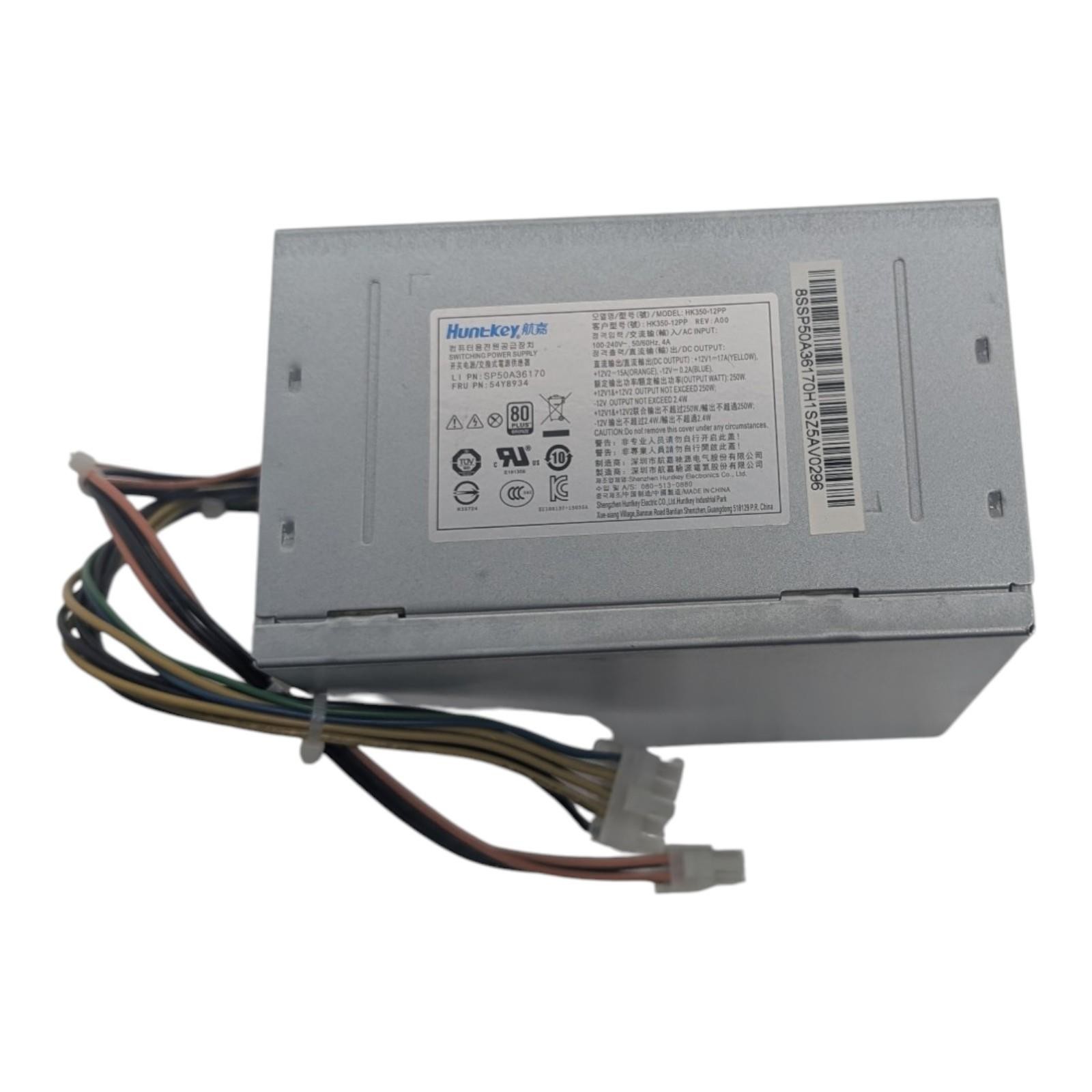 HuntKey 250W Switching Power Supply Lenovo 54Y8934 HK350-12PP