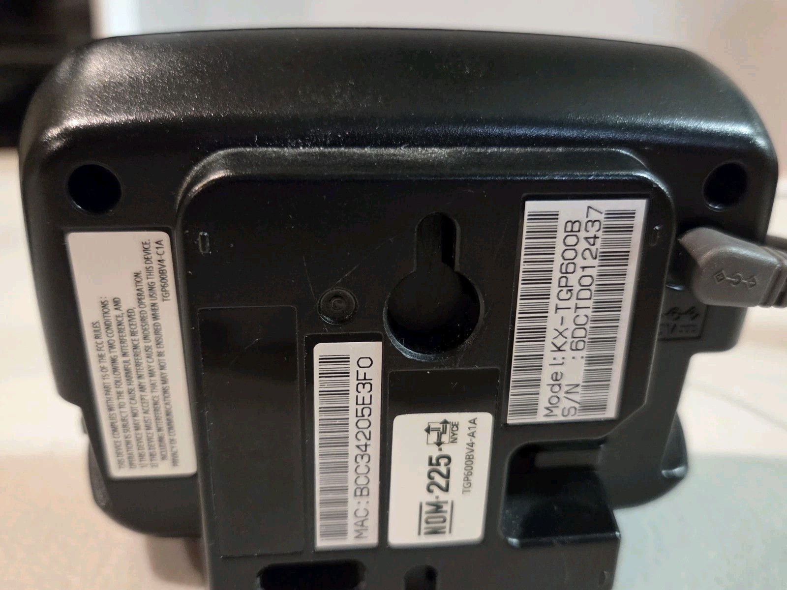 Panasonic Phones (2) KX TPA60 Cordless Handsets With KX-TGP600 SIP Base Unit