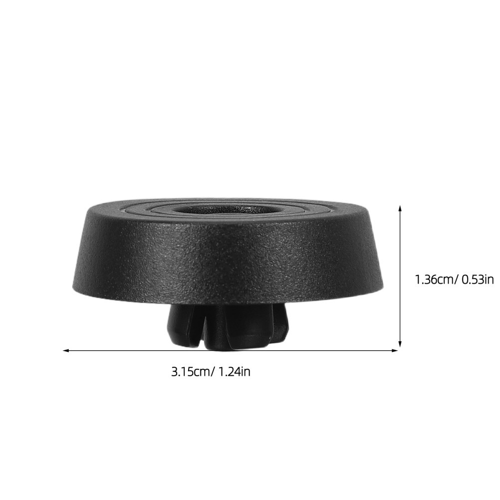 20Pcs Black Plastic Pc Case Feet Risers with Anti Scratch Pads for Home Use