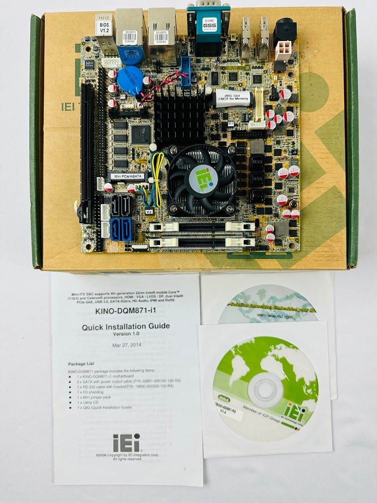 IEI KINO-DQM871-i1-i5E-R10 Motherboard