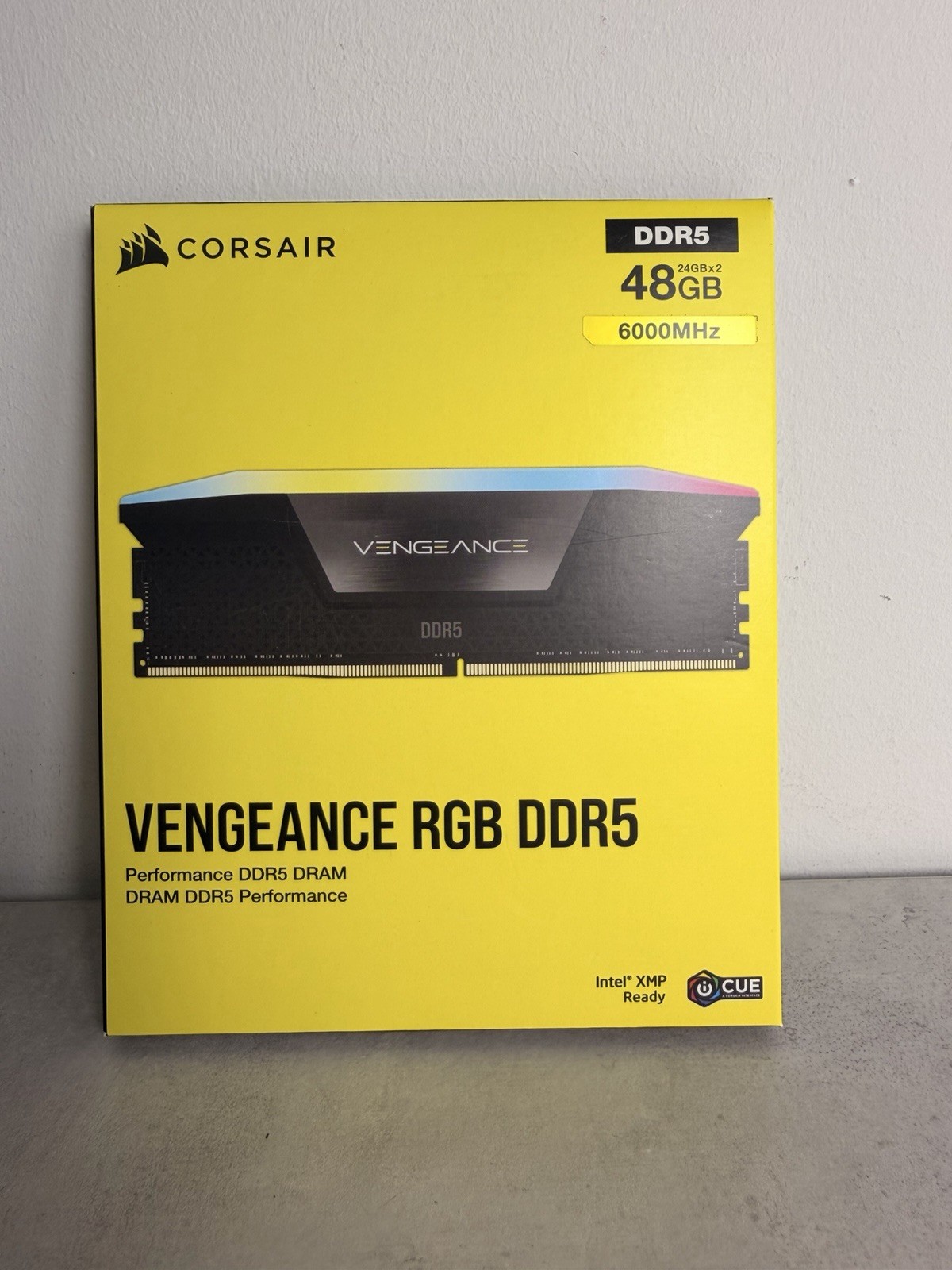 CORSAIR Vengeance RGB DDR5 RAM 48GB 6000MHz CL36 (2x24GB) Intel XMP Ready – New