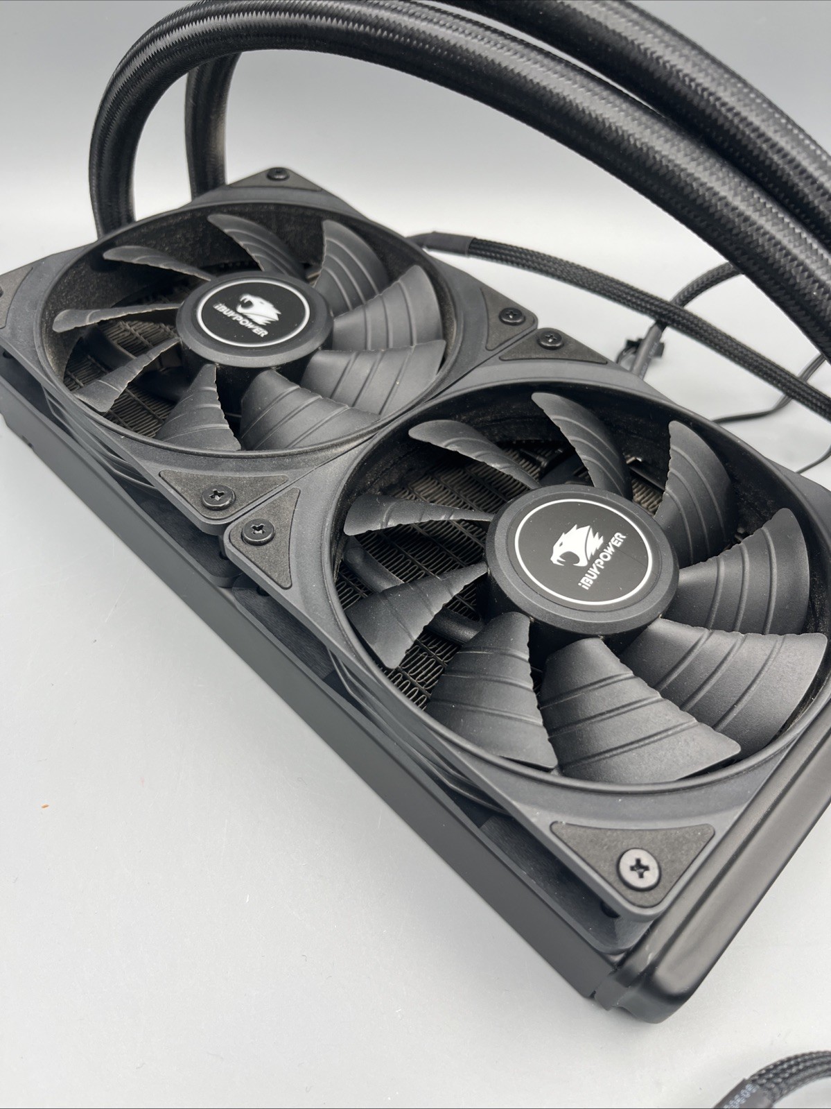 iBUYPOWER-AW4 240mm Radiator CPU Liquid Cooler (2x120mm Core Fans) w/RGB – Black