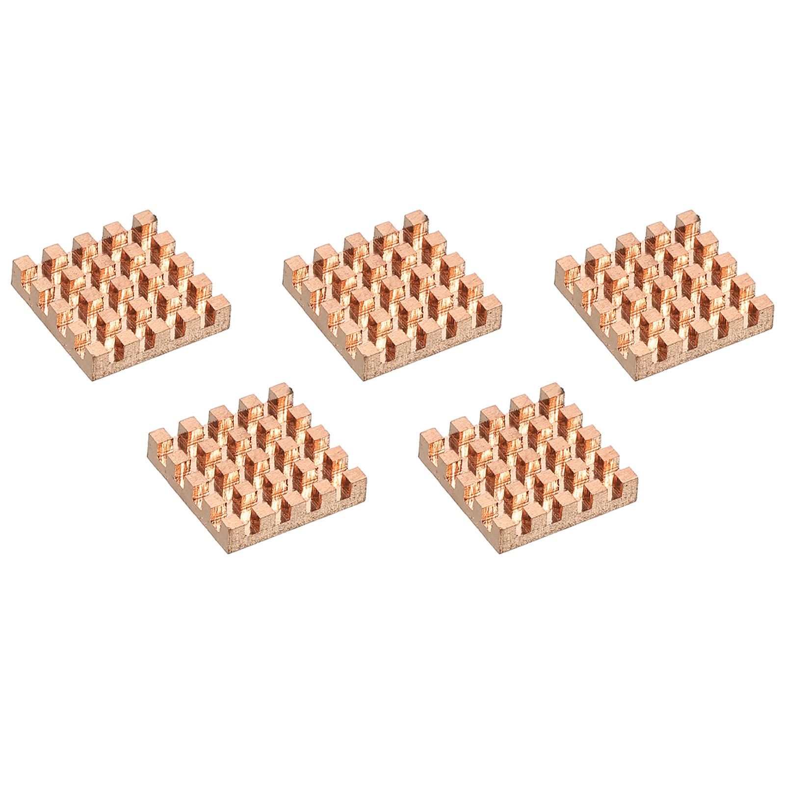 Heatsink Kit Pure Copper 14x14x3mm for IC MOS with Thermal Pads Pack of 5