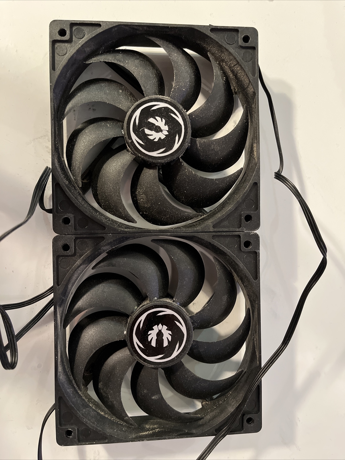 Pair Of 3-Pin Bitfenix Brushless DC Case Cooling Fan BFF-SCF-12025KK-RP