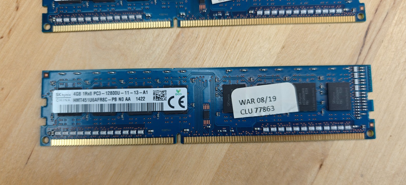 8GB Kit (2 x 4GB) SK Hynix 4G PC3-12800U Computer Memory RAM